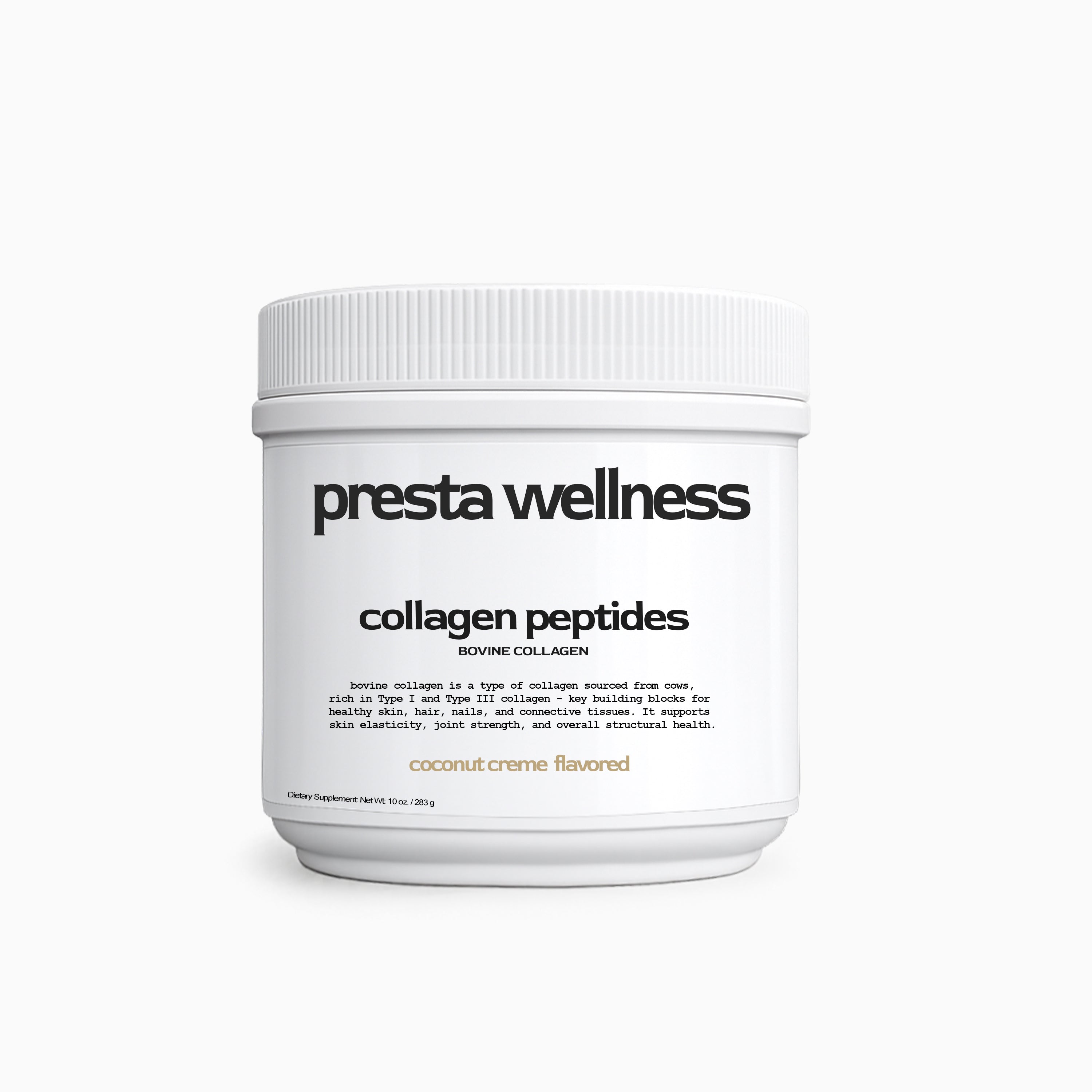 10 oz. collagen peptides - coconut creme