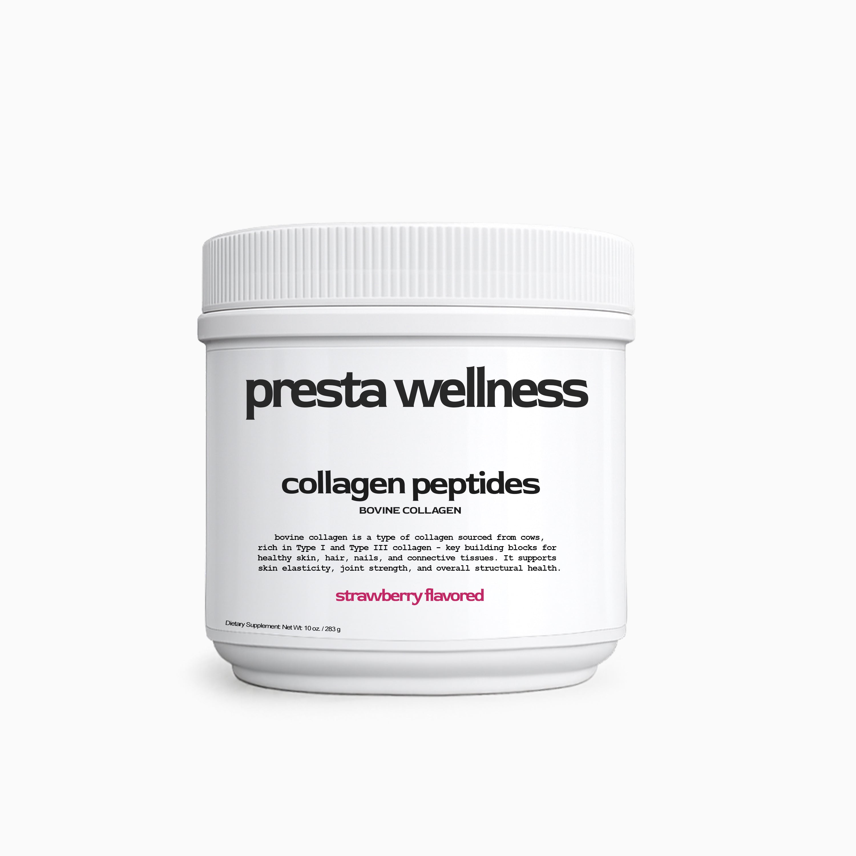 10 oz. collagen peptides - strawberry