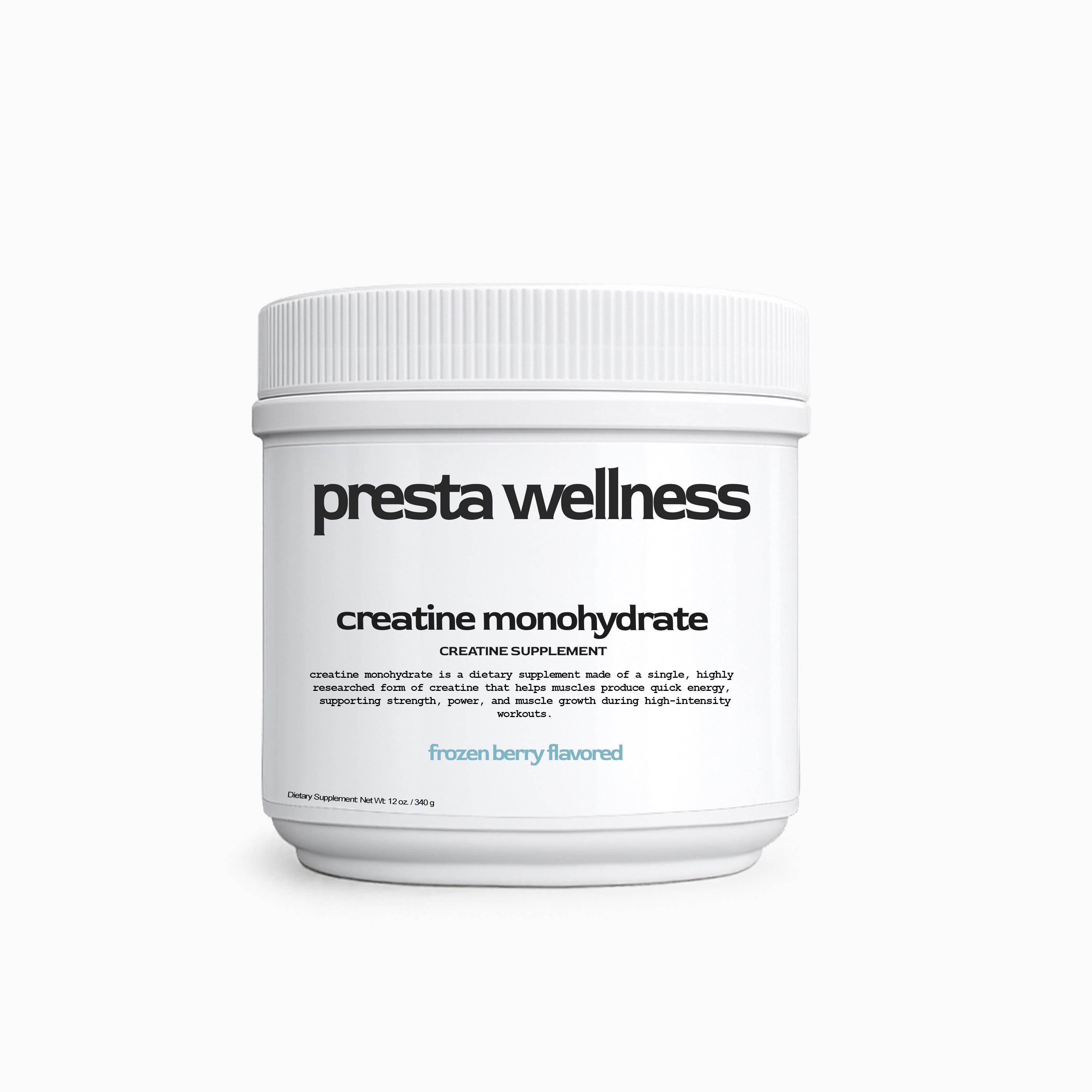 presta wellness creatine monohydrate - frozen berry