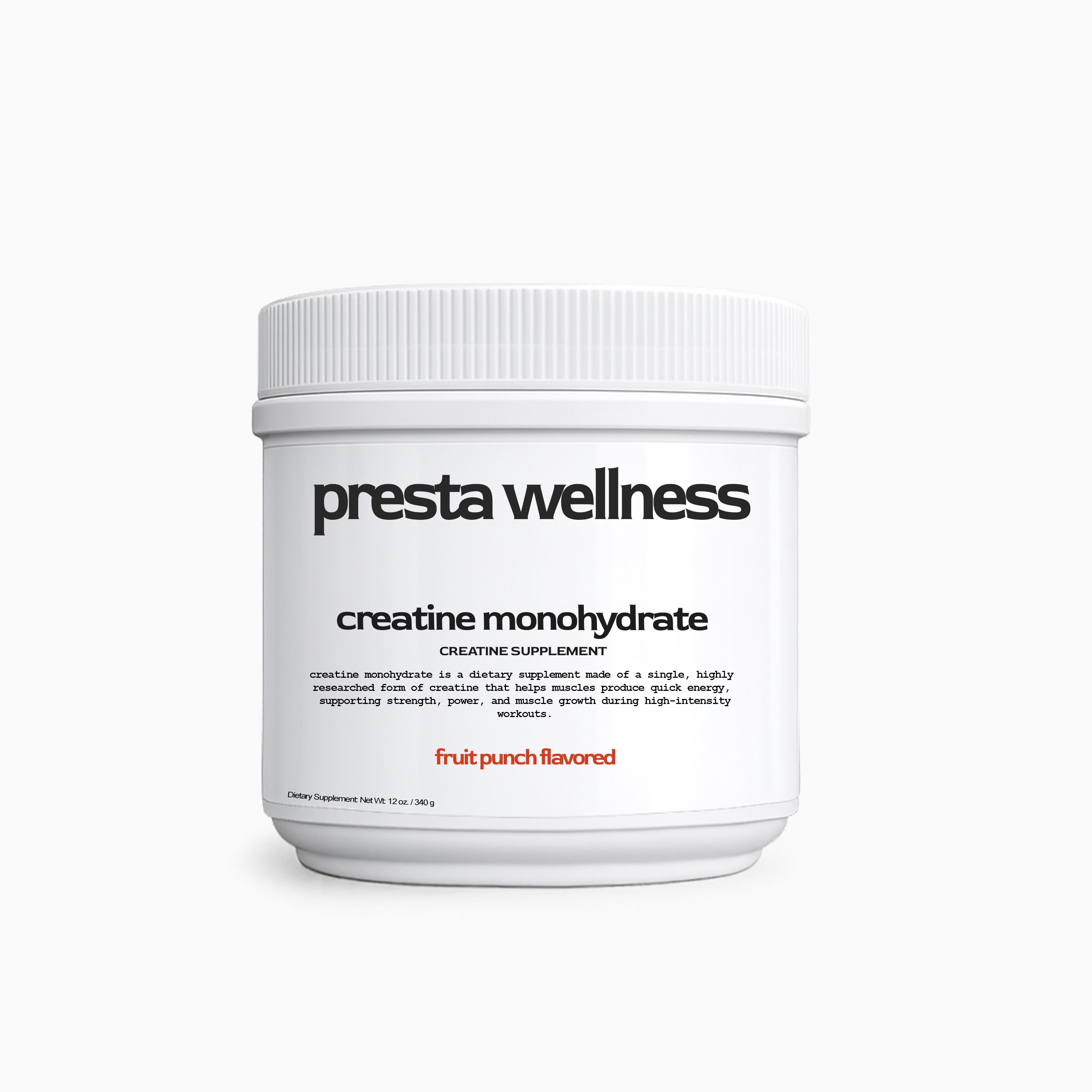 presta wellness creatine monohydrate - fruit punch