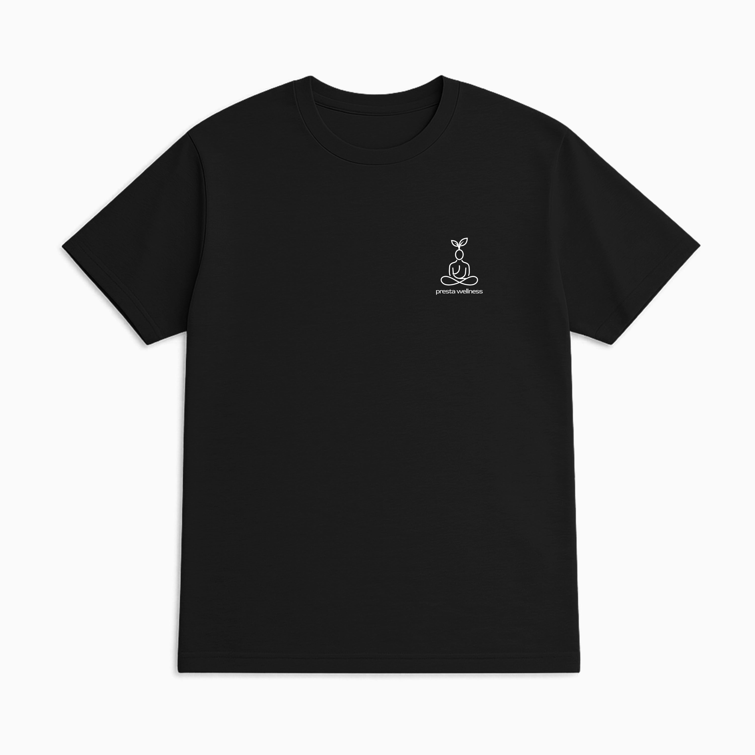 presta wellness small logo tshirt - black