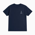 presta wellness small logo tshirt - navy
