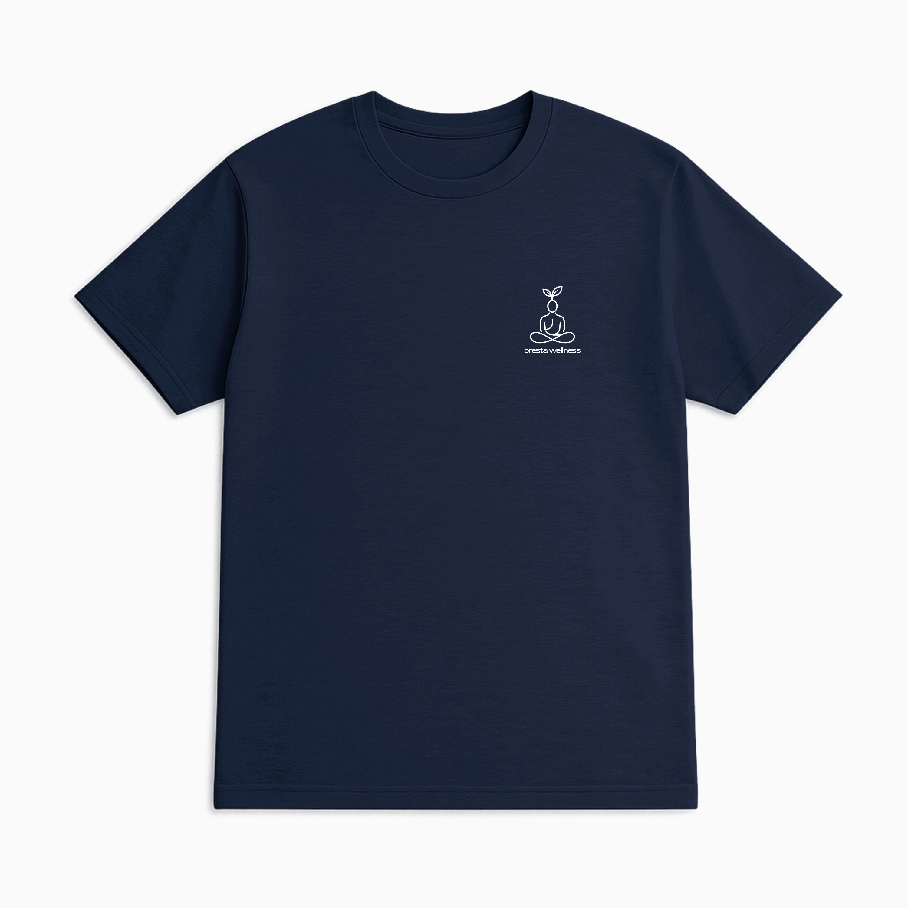 presta wellness small logo tshirt - navy