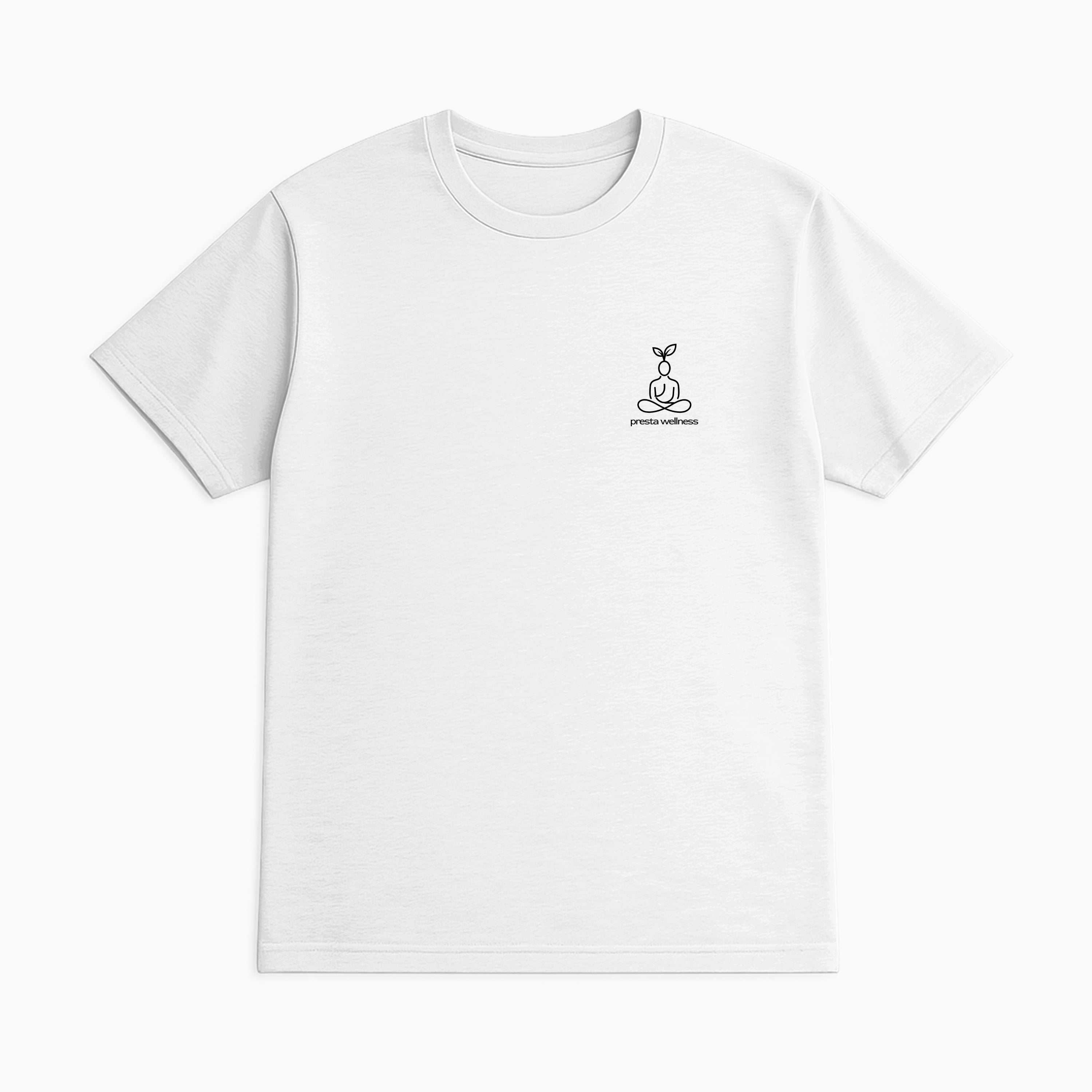 presta wellness small logo tshirt - white