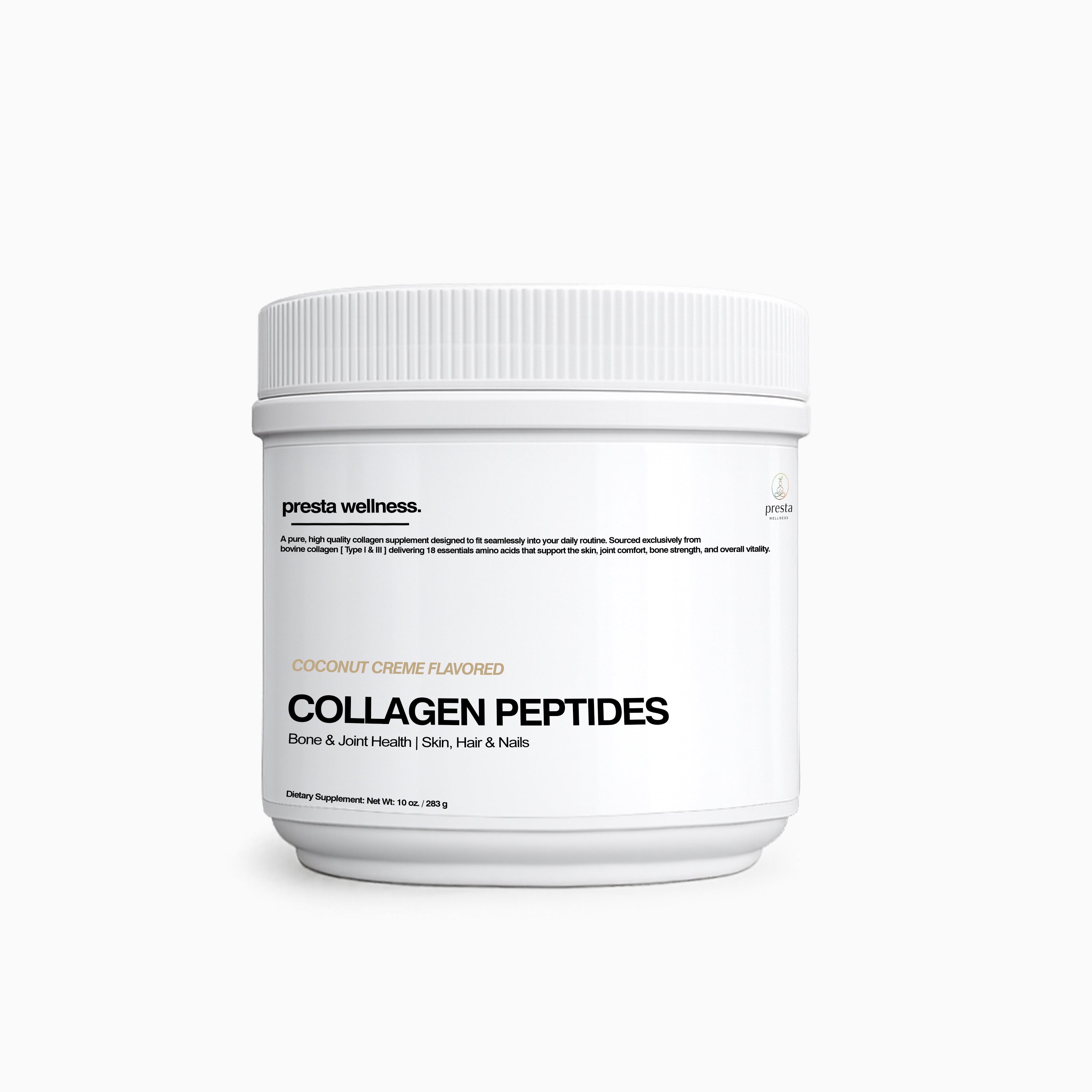10 oz. Collagen Peptides [Coconut Creme]
